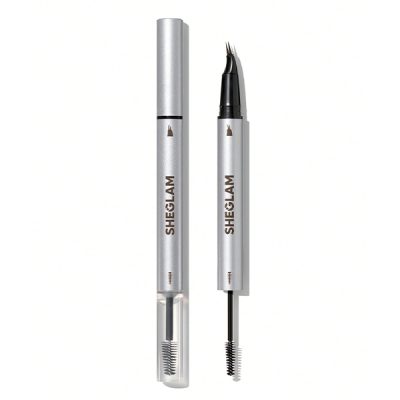 هاشور و لمینت ابرو دو سر شیگلم مدل Real Flow Laminating Brow Pen