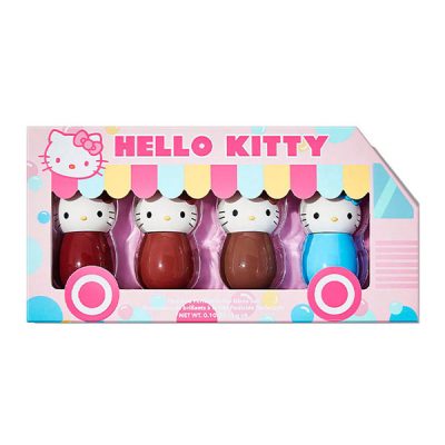 ست لیپ گلاس 4 عددی هلو کیتی شیگلم مدل Hello Kitty Poolside Perfection Lip Glaze Set