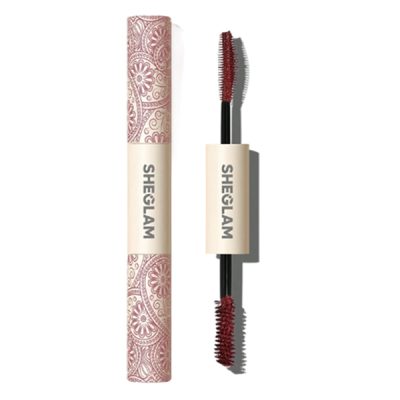 ریمل دو سر ضد آب زرشکی شیگلم مدل All In One Mascara Waterproof Burgundy