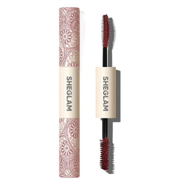 ریمل دو سر ضد آب زرشکی شیگلم مدل All In One Mascara Waterproof Burgundy