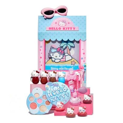 پک آرایشی هلو کیتی شیگلم مدل Hello Kitty Collection مجموعه کامل آرایش صورت و چشم