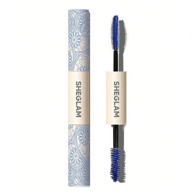 ریمل دو سر ضد آب آبی شیگلم مدل All In One Volume & Length Mascara