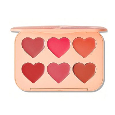 پالت 6 رنگ رژگونه کرمی شیگلم مدل Flush Crush Cream Cottage Core Blush Palette حجم 12 گرم