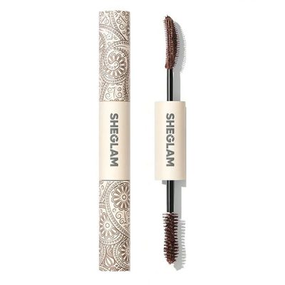 ریمل ضد آب دو سر قهوه‌ای شیگلم مدل All in One Volume Mascara Waterproof Macchiato