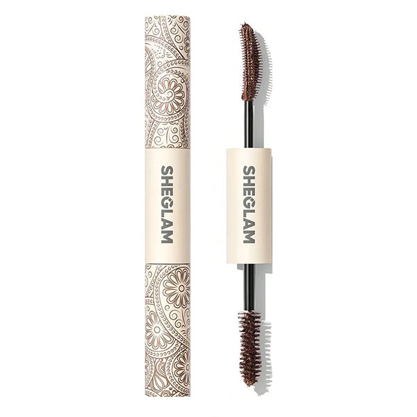 ریمل ضد آب دو سر قهوهای شیگلم مدل All in One Volume Mascara Waterproof Macchiato