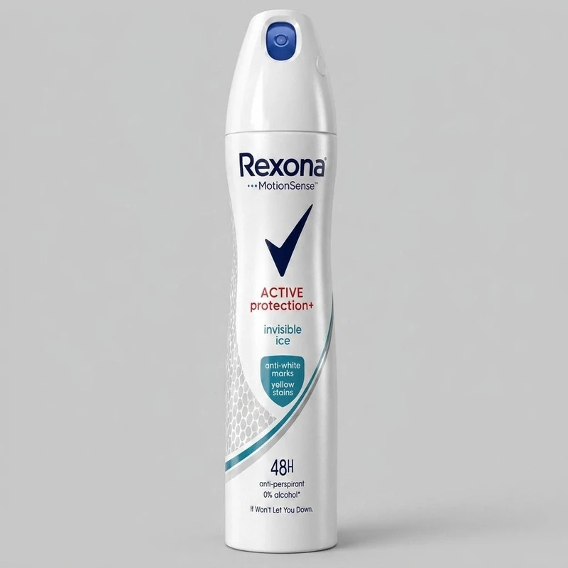 اسپری ضد تعریق زنانه رکسونا مدل Active Protection Invisible Ice حجم ۲۰۰ میلیلیتر