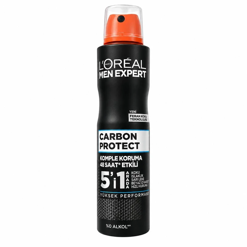 اسپری ضد تعریق مردانه لورآل مدل Carbon Protect 5IN1 حجم 250 میلیلیتر