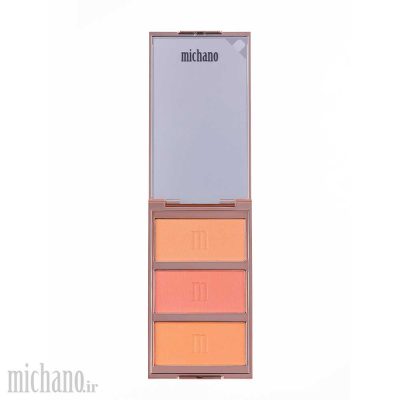 پالت رژگونه 3 رنگ شماره 410 میچانو MICHANO Blush Palette