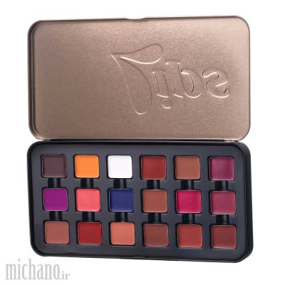 پالت رژلب 18 رنگ میچانو MICHANO مدل PROFESSIONAL LIPSTICK PALETTE
