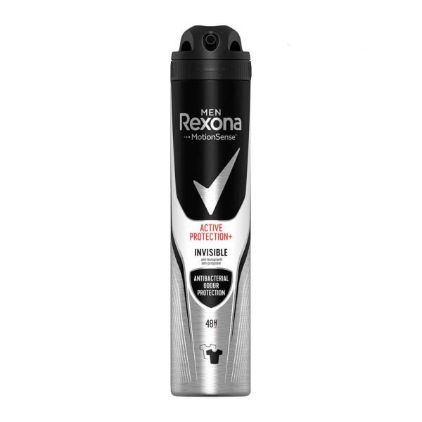 اسپری ضد تعریق مردانه رکسونا مدل Active Protection Invisible با ماندگاری ۴۸ ساعت
