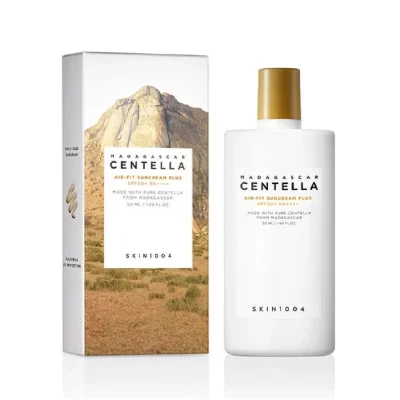 ضدآفتاب رنگی سنتلا ایرفیت پلاس اسکین 1004 مدل Centella Air-Fit Suncream Plus SPF50+ PA++++