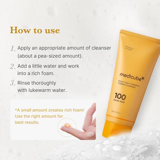 شوینده کوجیک اسید و زردچوبه روشن کننده مدی کیوب Medicube Kojic Acid Turmeric Toning Cleanser